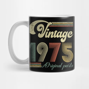 Retro Vintage 1975 49th Birthday Gift Men Women 49 Years Old Mug